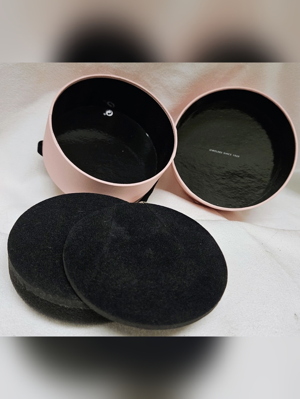 TOUS Pink Medium Bear Bell Gift Box Set 2 Jewelry Inserts Ring Storage Packaging